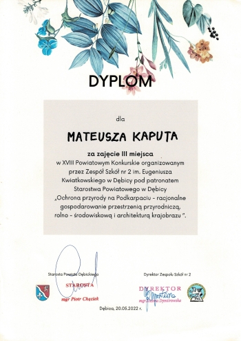 Dyplom-Mateusz Kaput