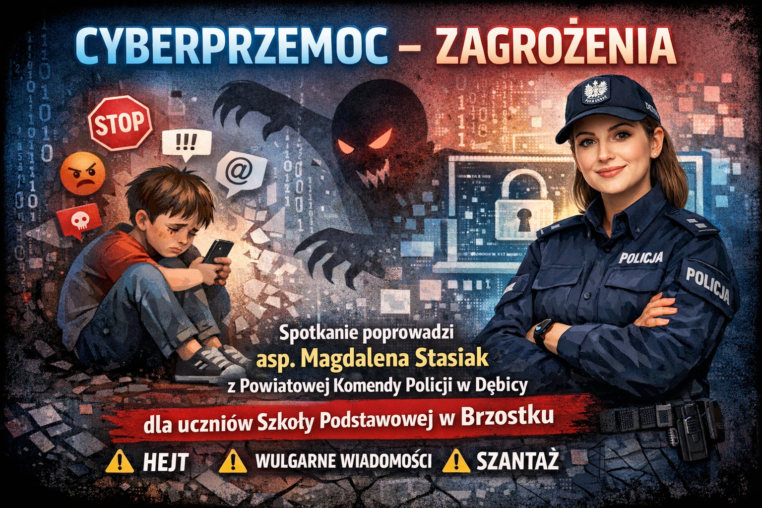 27.04 - prelekcja dotycząca cyberprzemocy. 