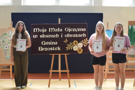 GMINNY KONKURS LITERACKO-PLASTYCZNY ''MOJA MAŁA OJCZYZNA W SŁOWACH I OBRAZACH - GMINA BRZO